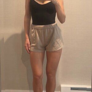 Garage Size Extra Small Beige Sweatshorts